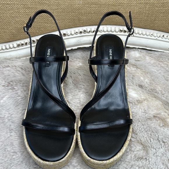 Nine West Women Jills Strap Espadrille Wedge Platform  Nine West | Jills Espadrille Wedge Sandal, Size 10 NIB
